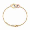 สร้อยข้อมือ Cartier Love  18k Gold White and Rose Gold