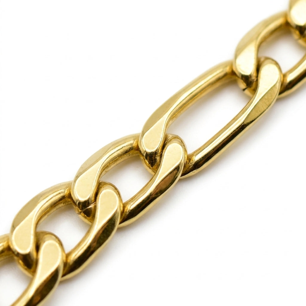 สร้อยคอสแตนเลสแท้ ลายฟิกาโร่พรีเมียม (Premium Figaro Chain Necklace)