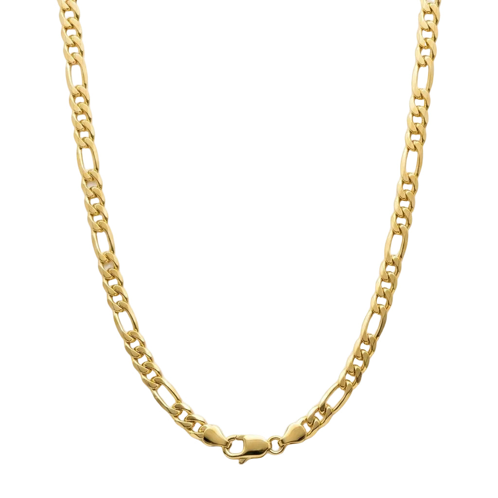 สร้อยคอสแตนเลสแท้ ลายฟิกาโร่พรีเมียม (Premium Figaro Chain Necklace)
