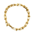 สร้อยข้อมือสแตนเลสแท้ ลายยูลิงก์ไฮแฟชั่น (Premium High-Fashion U-Link Industrial Bracelet)