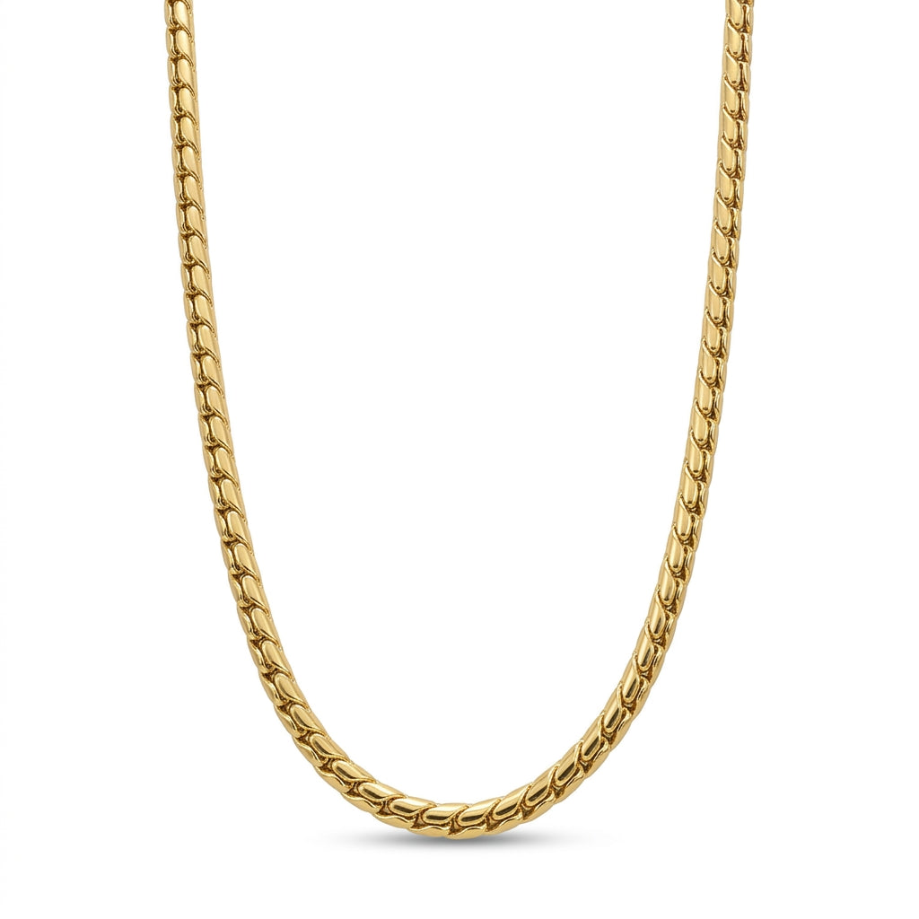 สร้อยคอสแตนเลสแท้ ลายสเน็คพรีเมียม (Premium Snake Chain Necklace)