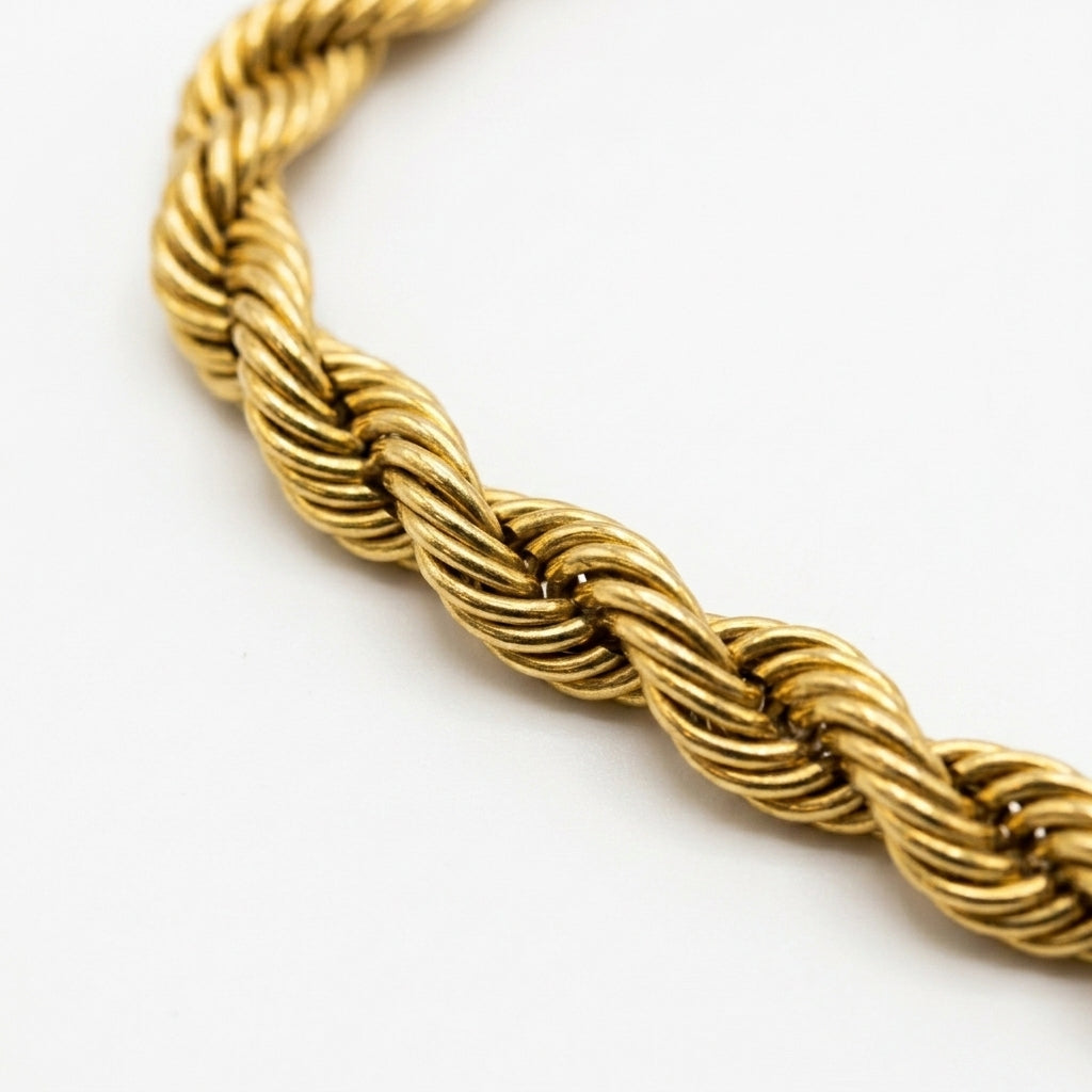 สร้อยข้อมือสแตนเลสแท้ ลายเกลียวเชือกพรีเมียม (Premium Rope Chain Bracelet)