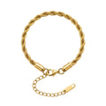 สร้อยข้อมือสแตนเลสแท้ ลายเกลียวเชือกพรีเมียม (Premium Rope Chain Bracelet)