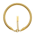 สร้อยข้อมือสแตนเลสแท้ ลายสเน็คบราสเลทพรีเมียม (Premium Round Snake Chain Bracelet)